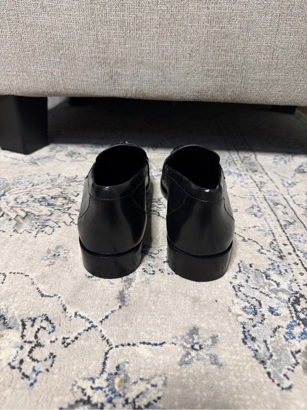 Reformation Ani Ruched Penny Loafer Black - Picture 8 of 10